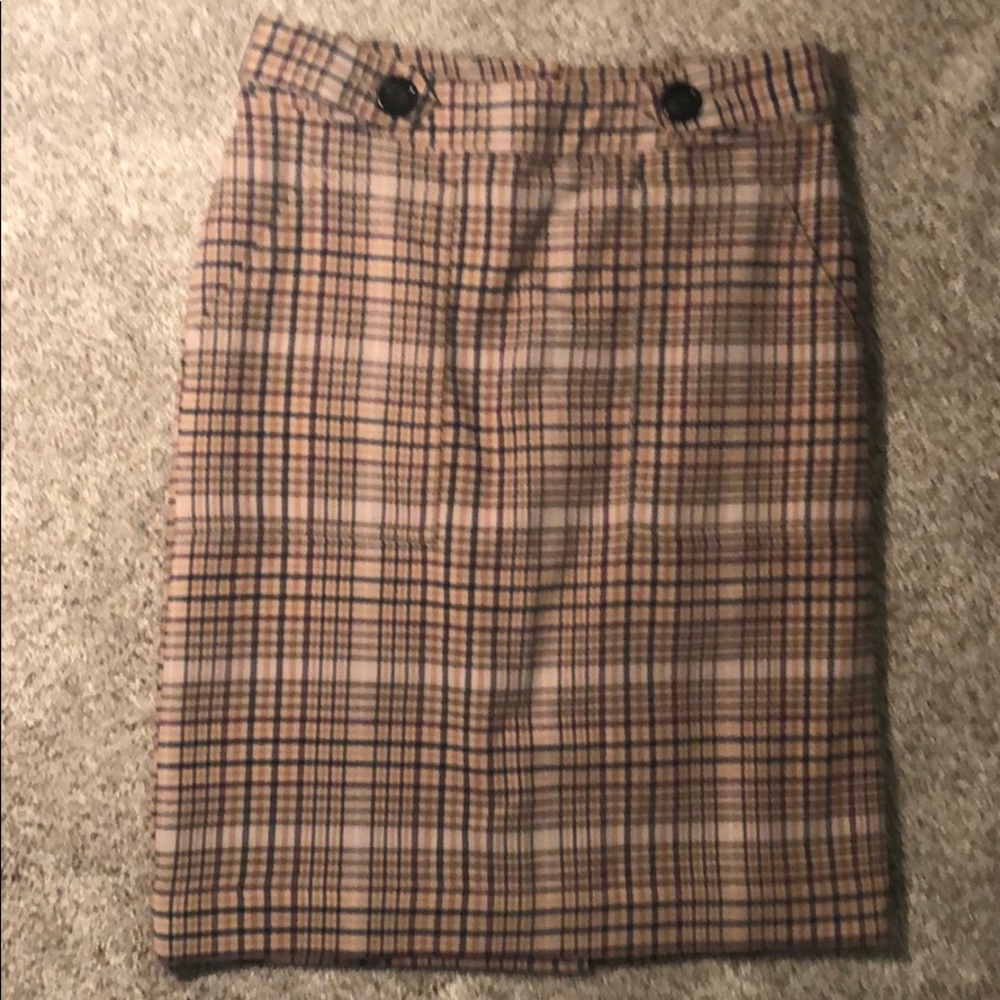 Merona Plaid Pencil Skirt